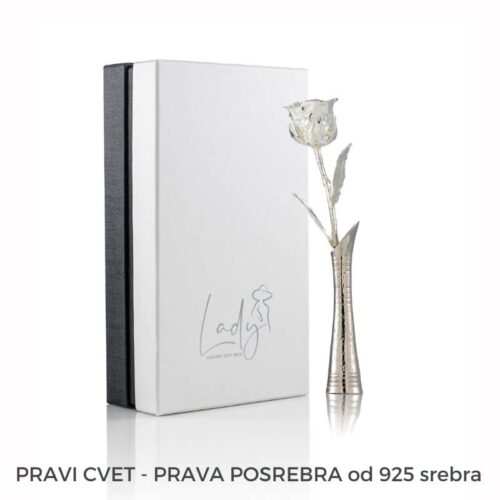 Lux-pokloni-srebrna-ruza-vaza-posrebra-925-srebra-poklon-za-nju-zenu-devojku-mamu-svadbu-8-mart-nova-godina-Beograd-golden-roses-Lady-gift-box